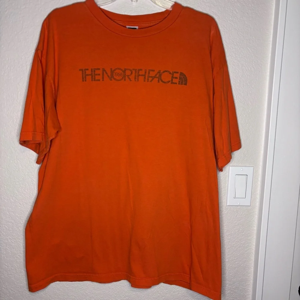 The North‎ Face Orange Short Sleeve Tee